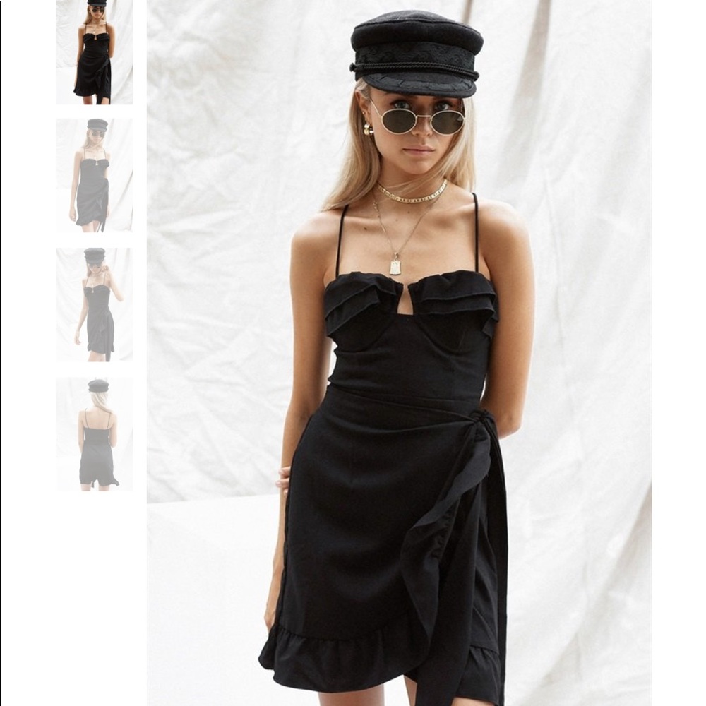 sabo skirt nero plunge dress S